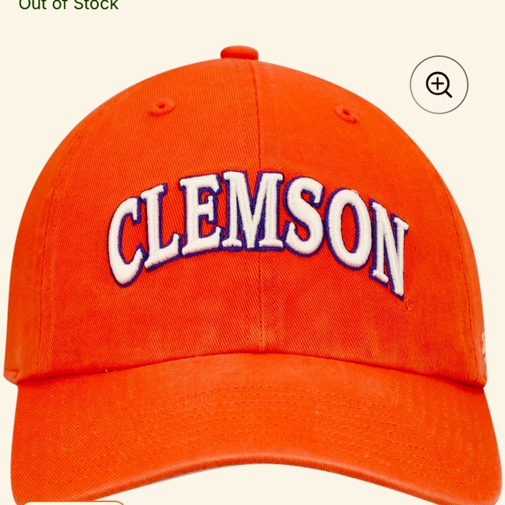 Clemson University baseball Orange Hat college cap